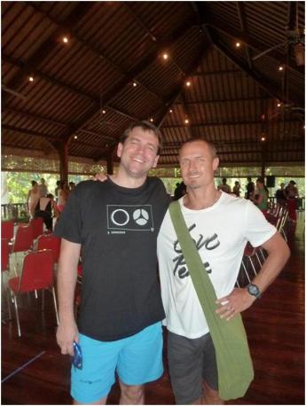 Andrew with Powerliving facilitator and mentor, Keenan Crisp.