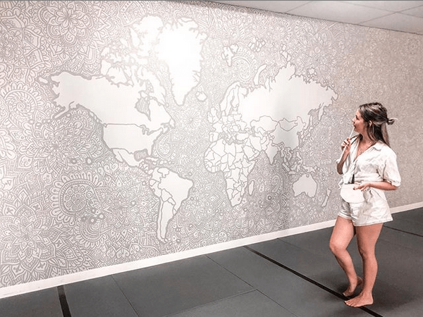 yogafusion mural by Laree Wasson