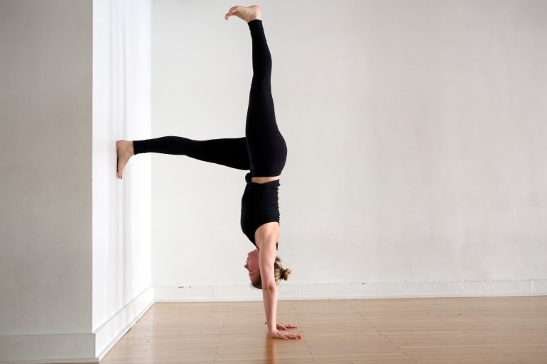 yoga handstand